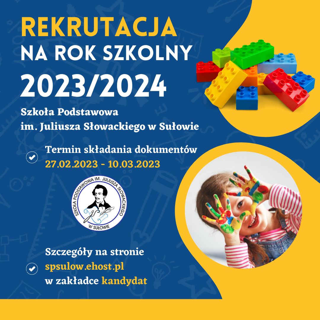 Rekrutacja Na Rok Szkolny 2023/2024 – Szkoła Podstawowa Im. Juliusza ...